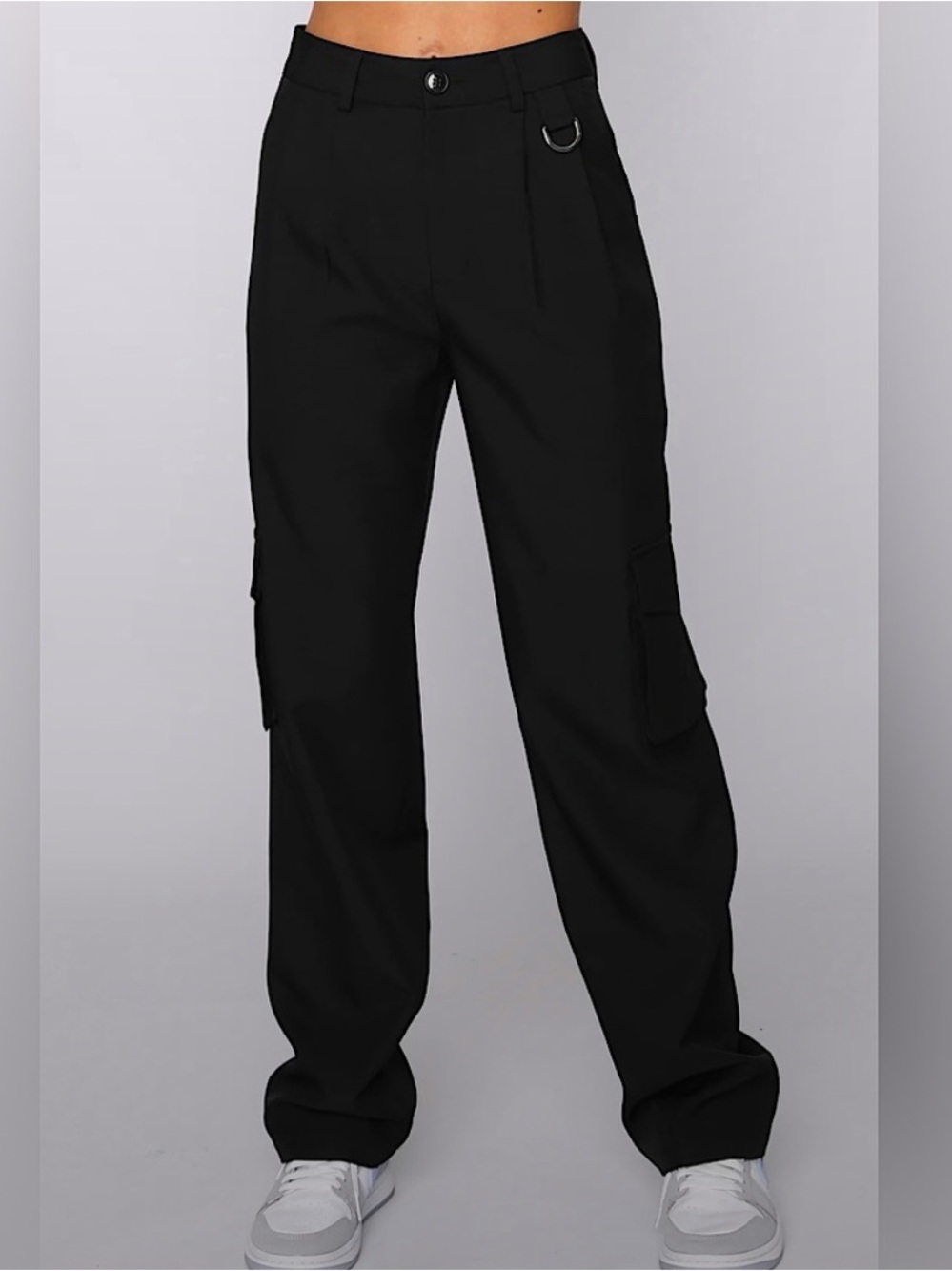 New White Fox Sz XS Make It Official Pants | Black | Cargo Pants